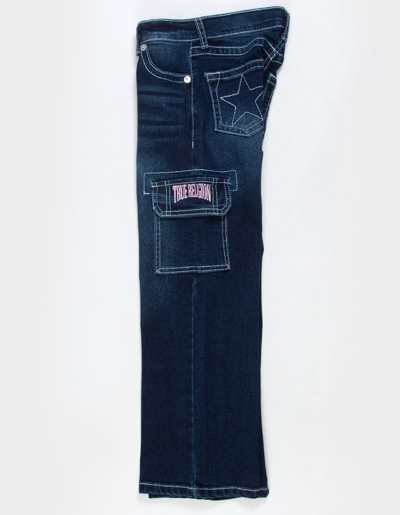 TRUE RELIGION Star Stitch Girls Cargo Jeans image number 2