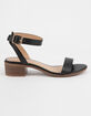 CITY CLASSIFIED Ankle Strap Black Womens Heeled Sandals image number 2