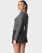 EDIKTED Brianna Striped Long Sleeve Tee image number 5