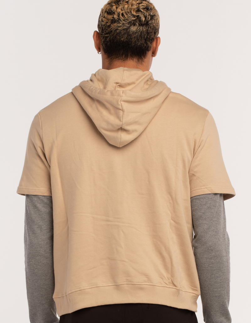 RSQ Mens Solid Short Sleeve Hoodie image number 2