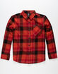 VOLCOM Caden Red Boys Flannel Shirt image number 1