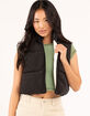 CI SONO Womens Cropped Sherpa Lined Vest image number 4