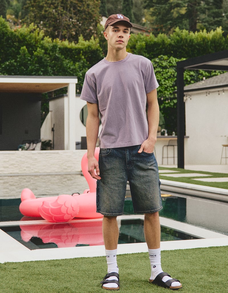 RSQ Mens Washed Shrunken Tee image number 8