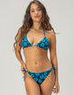 DAMSEL Hilo Texture Reversible Tie Side Cheeky Bikini Bottoms image number 6