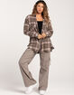 RSQ Womens Raw Edge Vintage Flannel image number 4