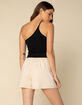WEST OF MELROSE Knot It Stripe Womens Shorts image number 4