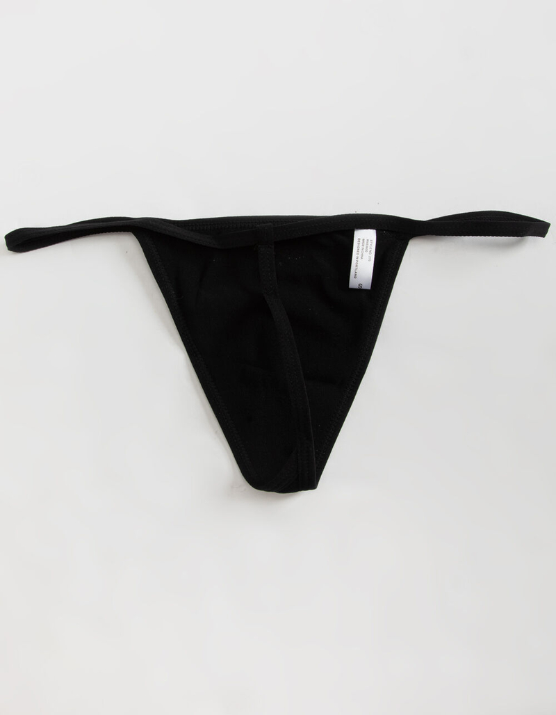 FULL TILT Seamless Black G-String image number 1