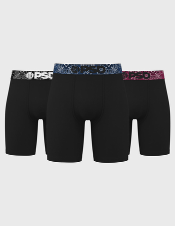 PSD Dark Paisley 3 Pack Mens Boxer Briefs Primary Image
