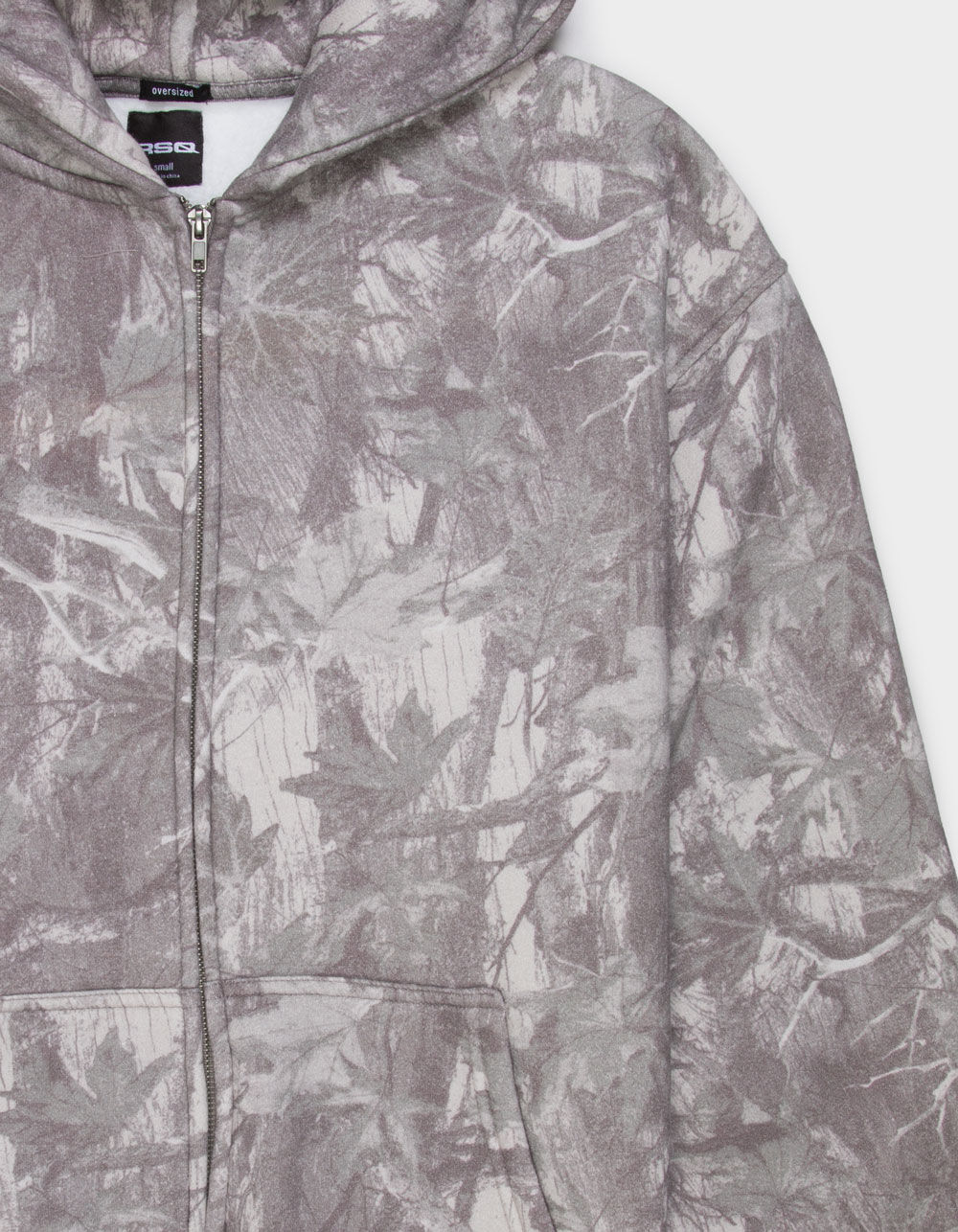 RSQ Mens Oversized Zip-Up Hoodie - SAGE CAMO - XXL | Tillys