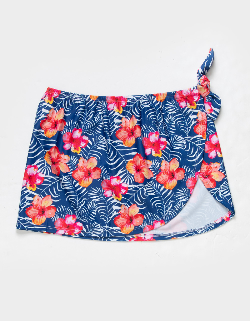 CORAL & REEF Lani Leaves Girls Cover-Up Skirt image number 0