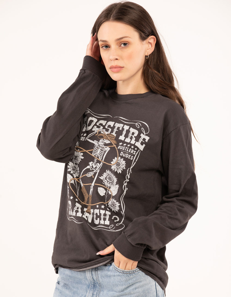FULL TILT Skeleton Ranch Womens Tee image number 1
