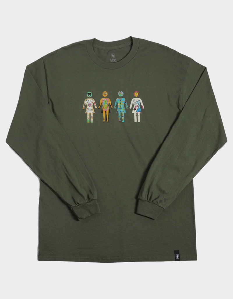 GIRL SKATEBOARDS Squad Mens Long Sleeve Tee image number 0