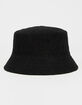 WEST OF MELROSE Top It Off Woven Womens Black Bucket Hat image number 1