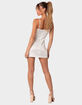 EDIKTED Essence Satin Effect Cupped Mini Dress image number 4