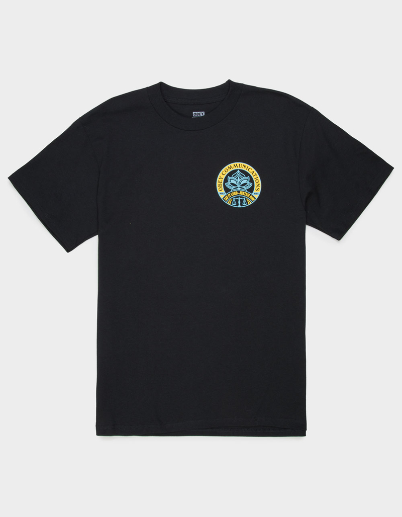 OBEY Say It Loud Lotus Mens Tee image number 1