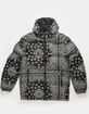 CROOKS & CASTLES Aop Paisley Mens Puffer Jacket image number 1