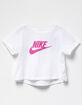NIKE Futura Girls Crop Tee image number 1