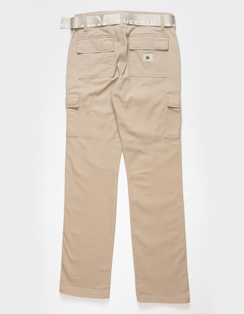 FIVESTAR GENERAL CO. Belted Crop Twill Girls Cargo Pants image number 2