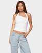 EDIKTED Kylan Asymmetric Halter Top image number 1