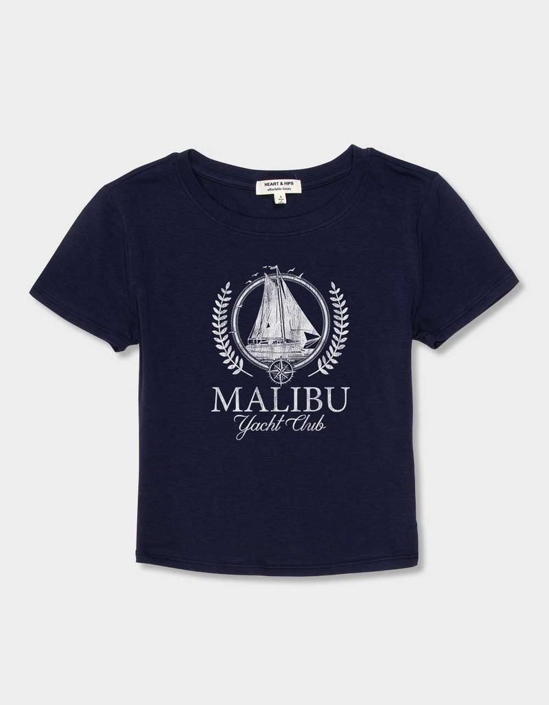 MALIBU Yacht Club Womens Baby Tee image number 1