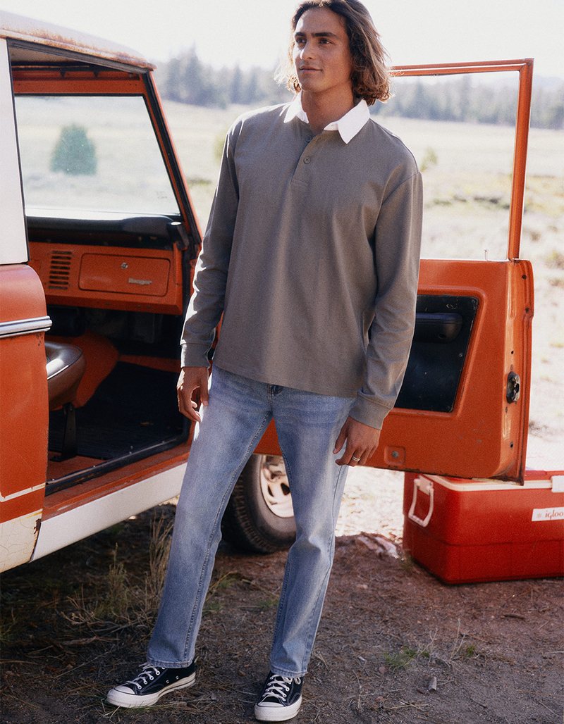 Quilted Straight Light Jeans
