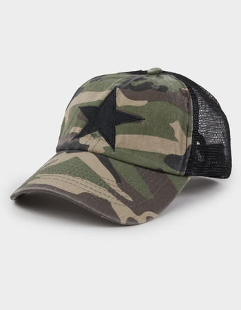 Star Camo Womens Trucker Hat Primary Image