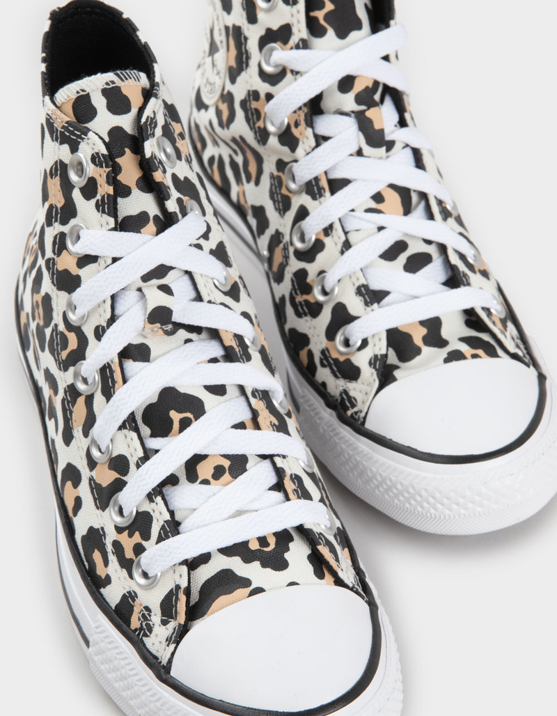 CONVERSE Chuck Taylor All Star Womens Leopard Print Shoes image number 5