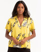 OBEY Flamin' Flowers Womens Button Up Shirt image number 1