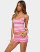 EDIKTED Eisley Striped Knit Halter Top image number 2