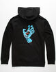 SANTA CRUZ Screaming Hand Black Boys Hoodie image number 1