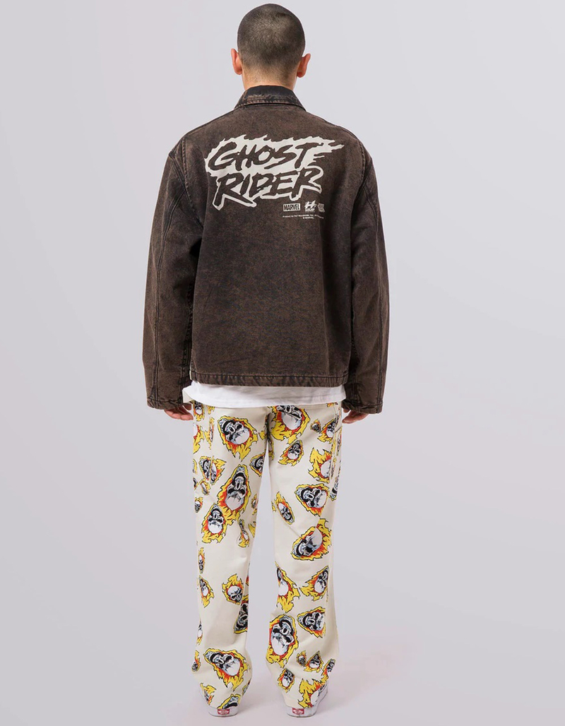 HUF x Marvel Ghost Rider Mens Work Jacket image number 5