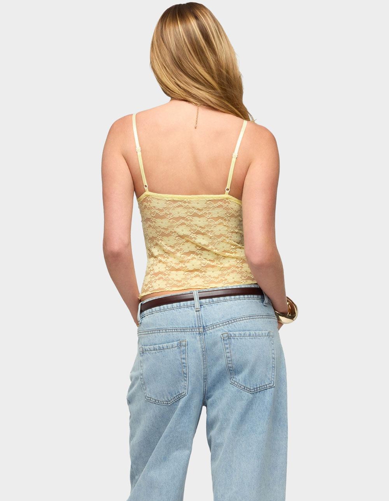 EDIKTED Eira Sheer Lace Tank Top image number 2