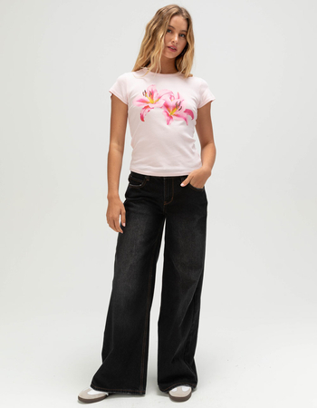 FULL TILT Lily Womens Baby Tee Alternative Image