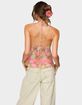 EDIKTED Dragon Lily Layered Chiffon Halter Top image number 3