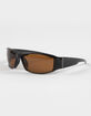 RSQ Rectangle Wrap Plastic Sunglasses image number 1