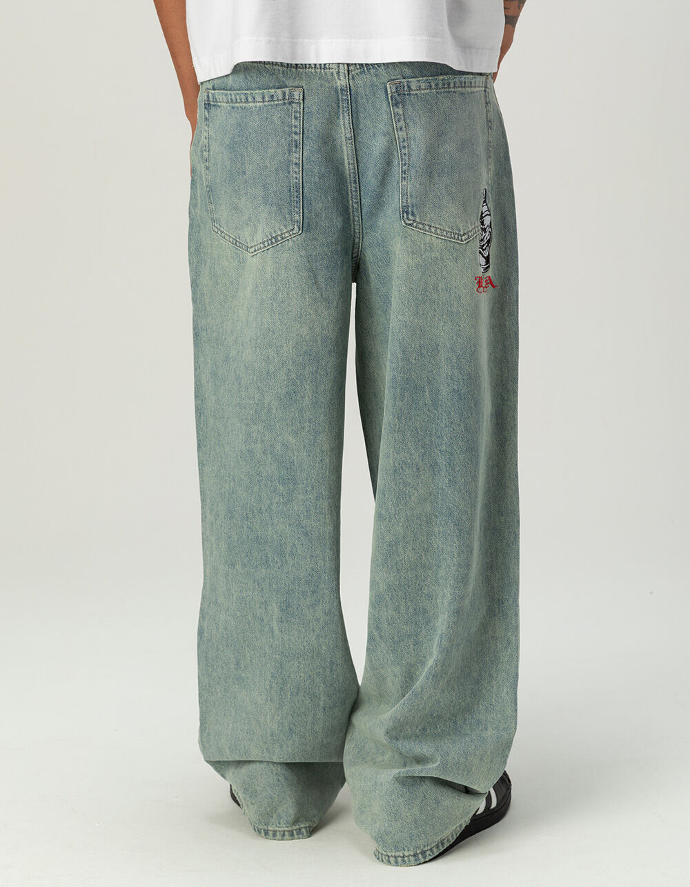 RSQ Mens Extra Baggy Embroidered Jeans - MEDIUM WASH - 31 | Tillys