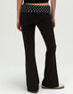 FULL TILT Womens Fold Over Waistband Flared Pants image number 5
