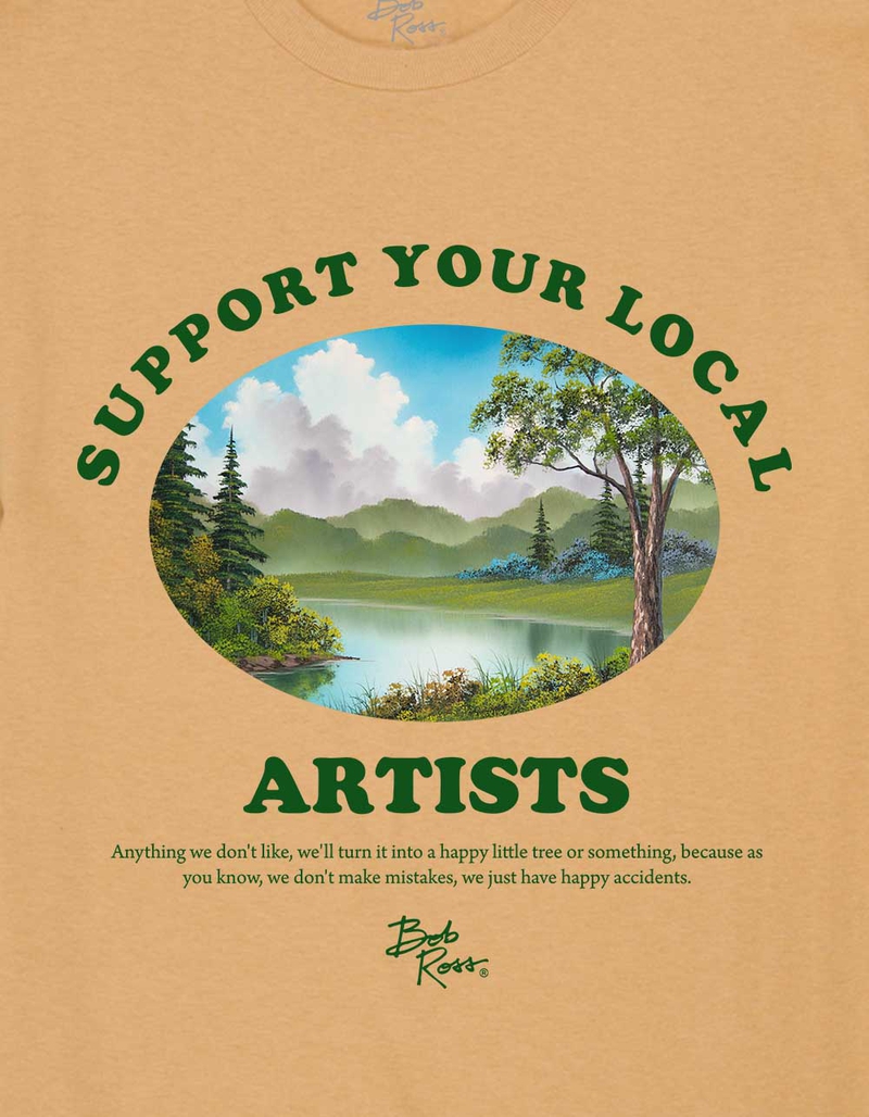 BOB ROSS Support Your Local Artist Unisex Tee image number 1