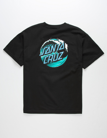 SANTA CRUZ Wave Dot Boys Black T-Shirt Alternative Image