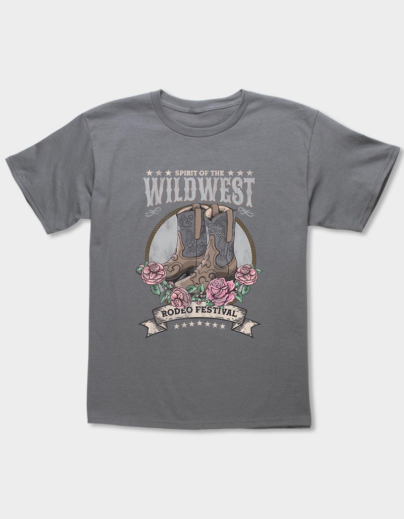 WESTERN Wild Rodeo Roses Unisex Kids Tee image number 0