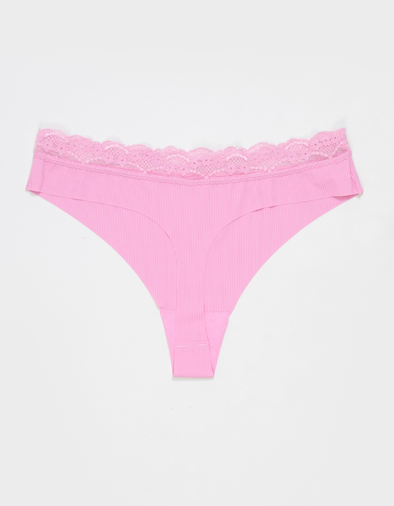 FULL TILT Lasercut Lace Waist Thong image number 1