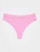 FULL TILT Lasercut Lace Waist Thong image number 2