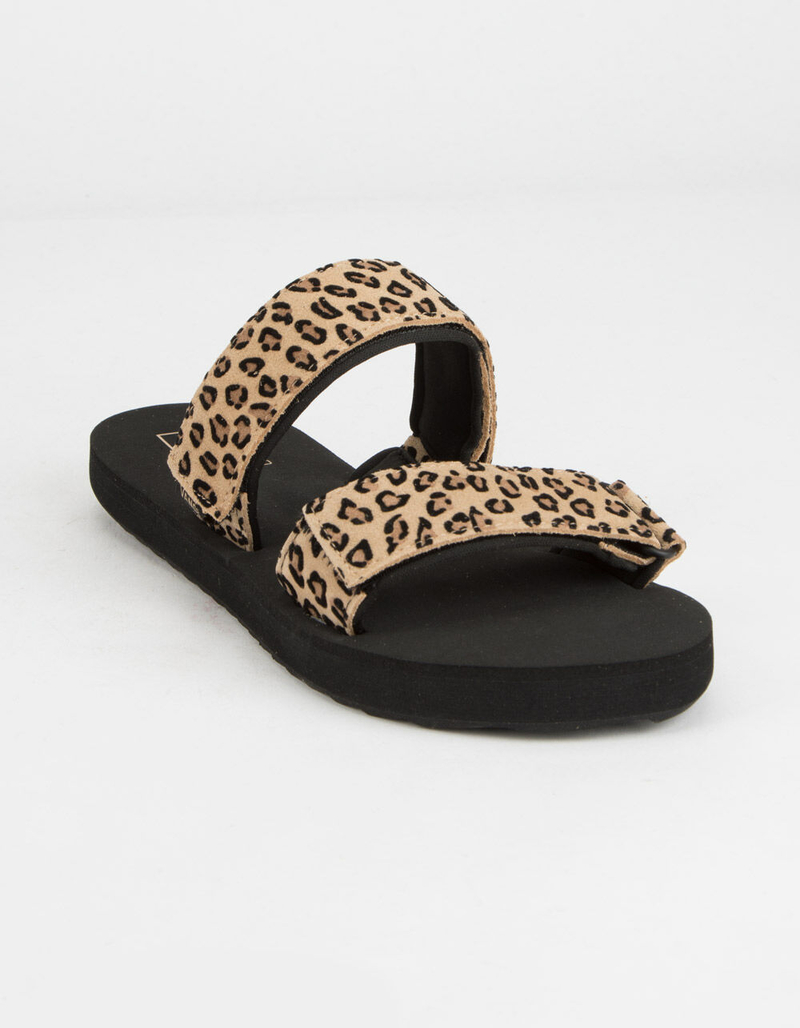 VANS Mini Leopard Cayucas Womens Velcro Slide Sandals image number 0