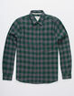 VSTR Check Yoself Green Mens Flannel Shirt image number 1