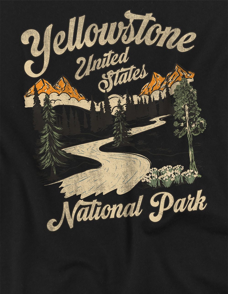 YELLOWSTONE National Park Vintage Girls Tee image number 1