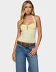 EDIKTED Lovina Textured Striped Halter Top image number 1