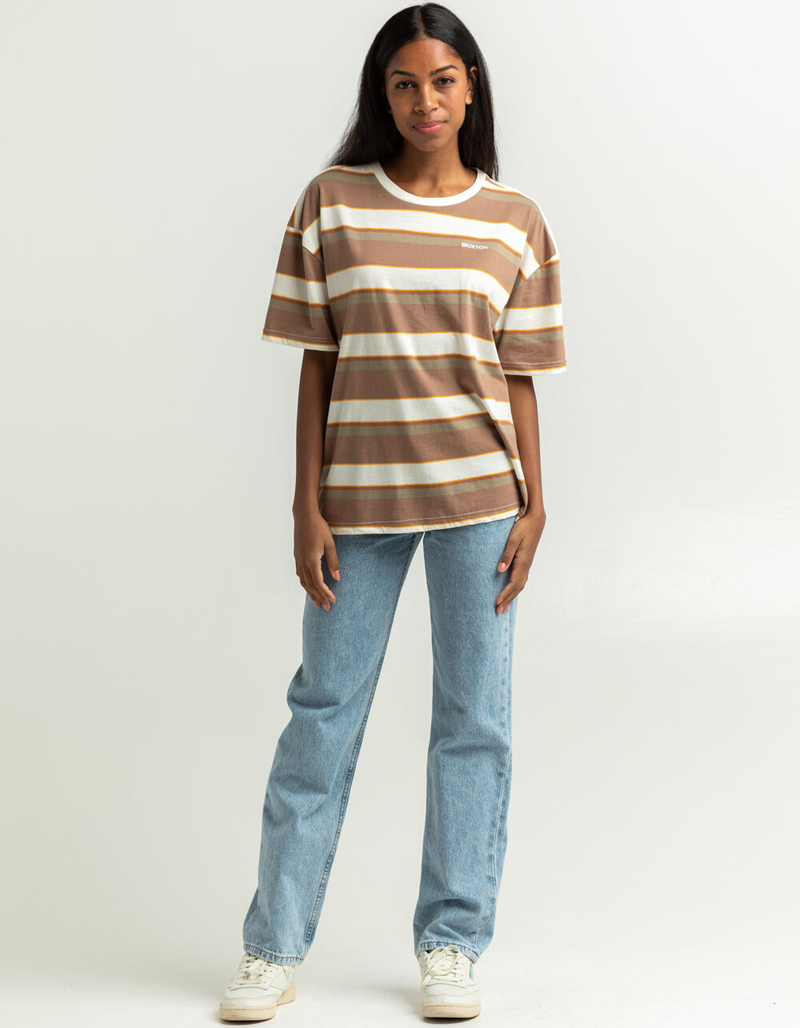 BRIXTON Hilt Womens Oversized Striped Tee image number 3