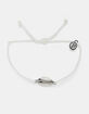 PURA VIDA Costa Cowrie Charm White Braided Bracelet image number 1
