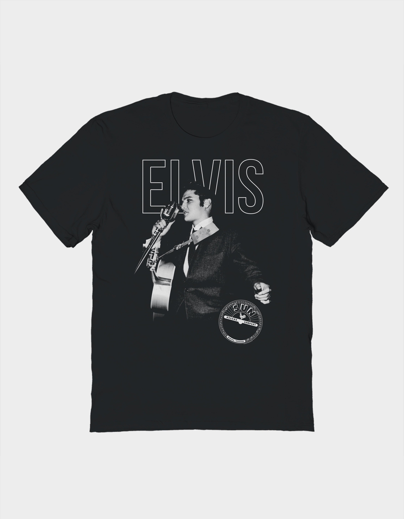 SUN RECORDS X ELVIS Photo Outline Unisex Tee image number 0