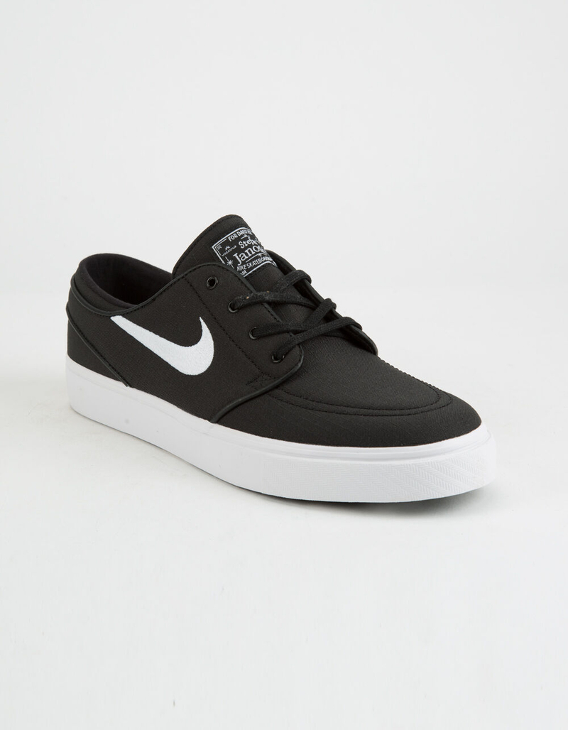 NIKE SB Zoom Stefan Janoski Canvas Black & White Shoes image number 1